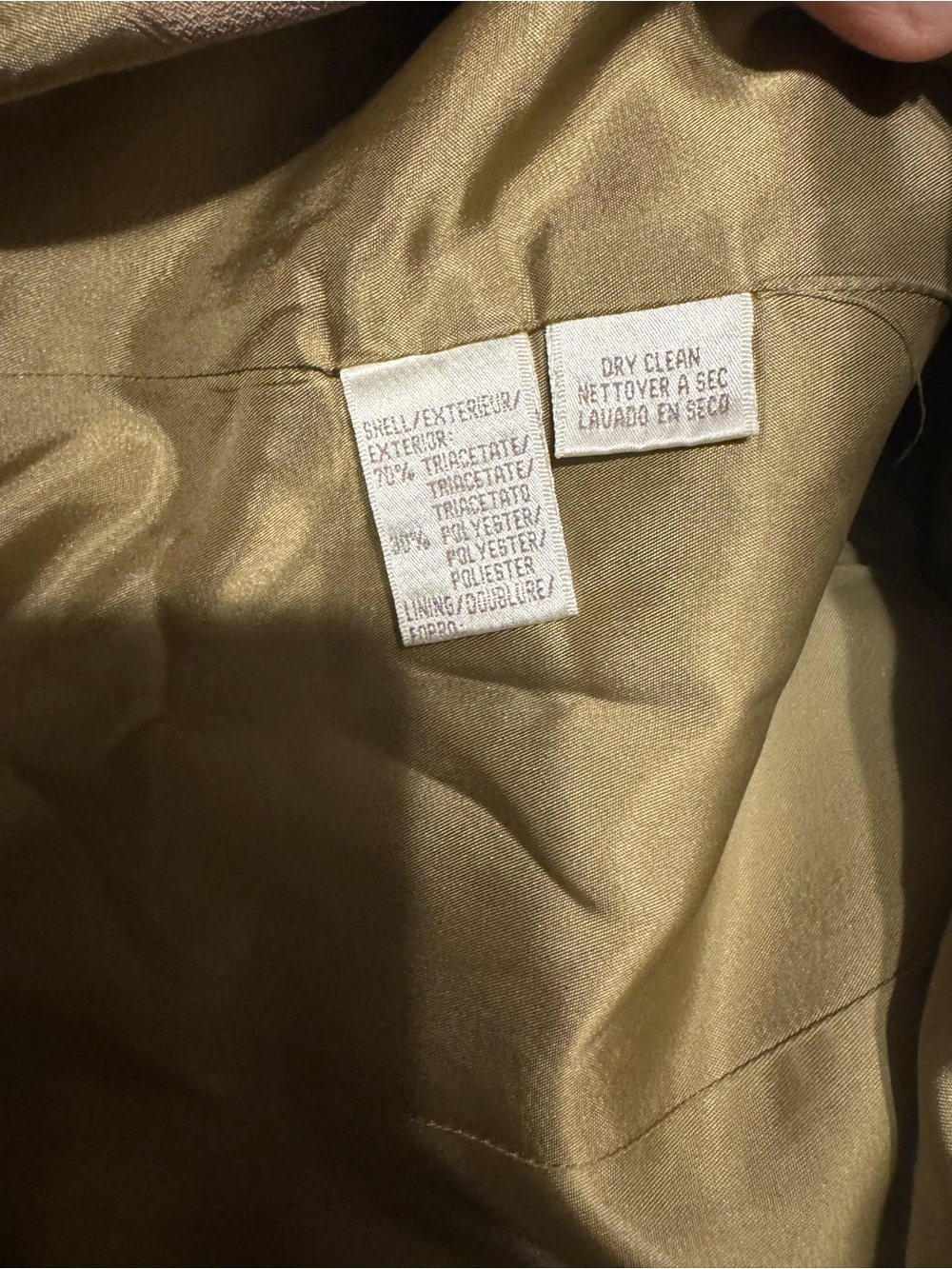Jones New York Petite Sophisticated Taupe Suit Set - Jacket 8P & Pants 10P - Picture 14 of 15